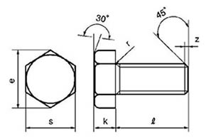 六角ボルトの規格表