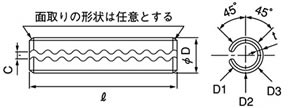スプリングピン 波形の規格