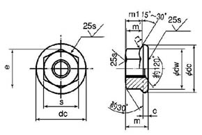 フランジ付き六角ナットの規格