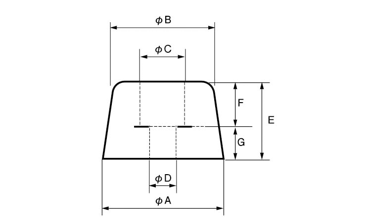 ゴム脚(W入 Kー34