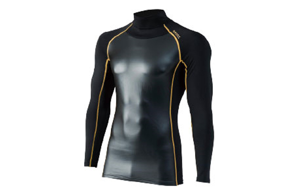 BT防風シャツJW-190黒×黄