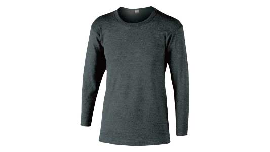 Iシャツ長袖丸JW169モクグレ