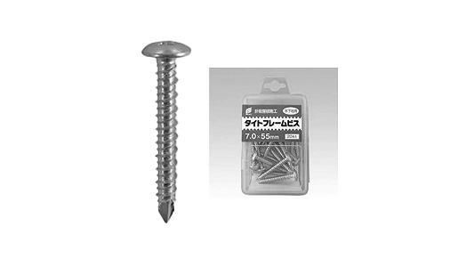 タイトフレームビス木下地用プラ入