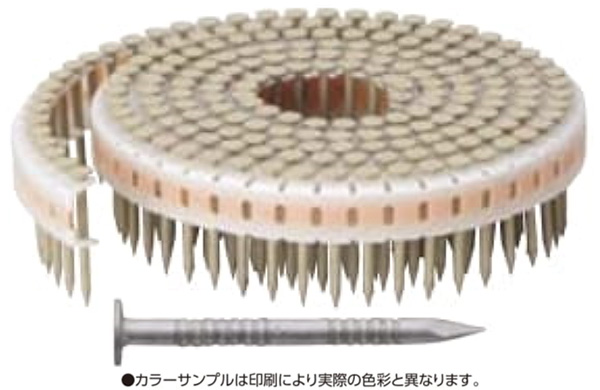 垂直プラ連結釘カクテルネイル　リング釘・シルバー