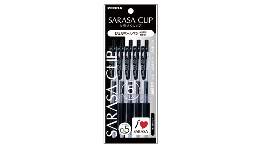 サラサクリップ０．５　黒　５Ｐ