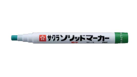 ソリッドマーカー（細字（みどり